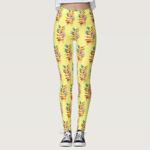 LEGGING FOLHAS DE ARTE COORDENADAS