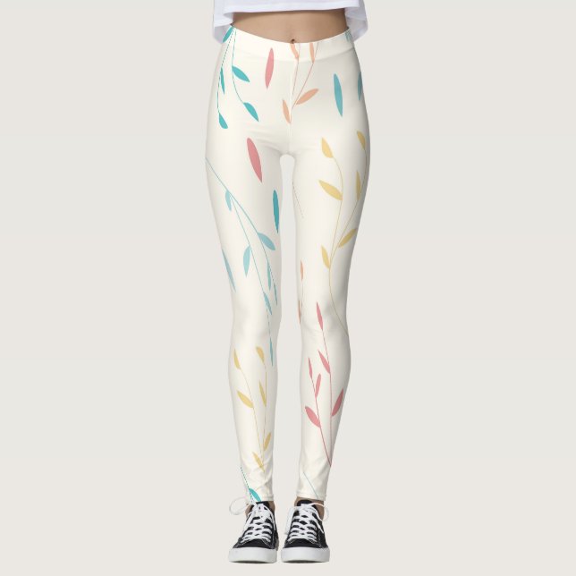 Legging folhas de árvore (Frente)