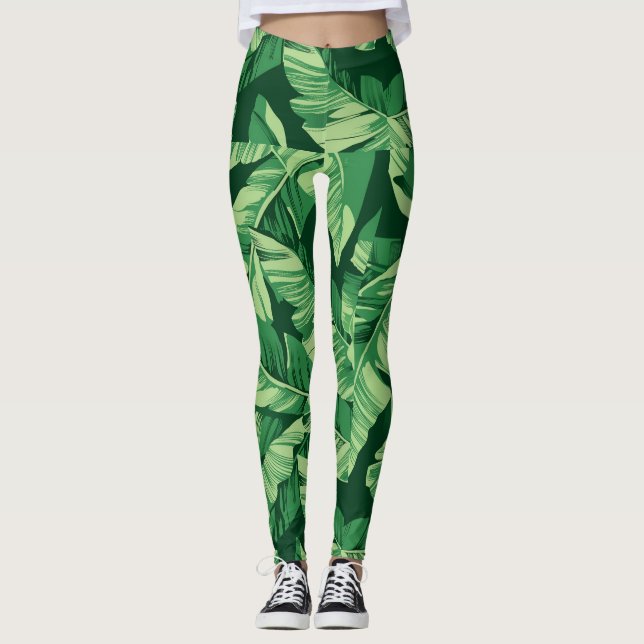 Legging Folhas de Banana 2 (Frente)