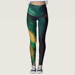 Legging Folhas de "Cobra"
