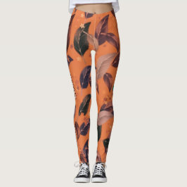 Legging Folhas de flores