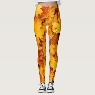 Legging Folhas de Ouro de Verão na Índia