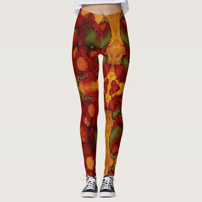 Legging Folhas de outono (Frente)