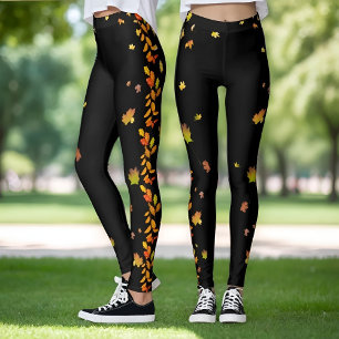 Legging Folhas de outono de outono de outono