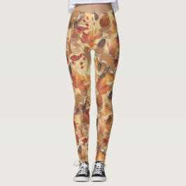 Legging Folhas de outono e bagas