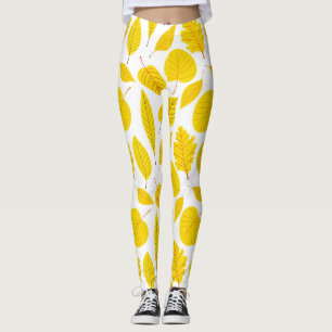Legging Folhas de outono em amarelo