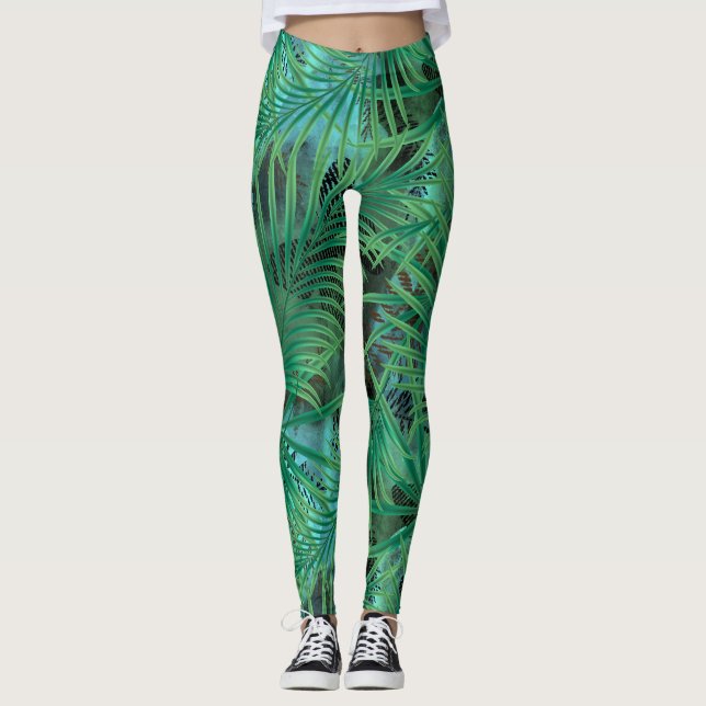 Legging Folhas de palma (Frente)