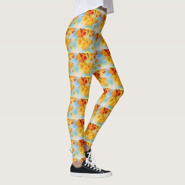 Legging Folhas de queda de água (Direita)