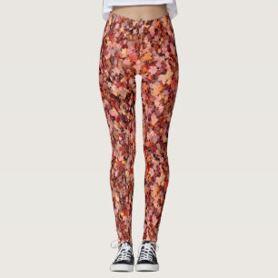 Legging Folhas de queda reais