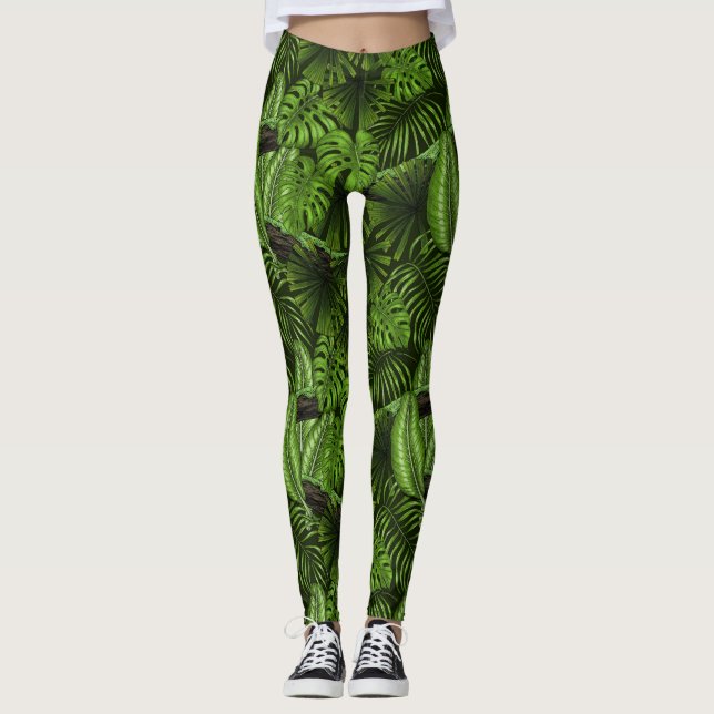 Legging Folhas de selva (Frente)
