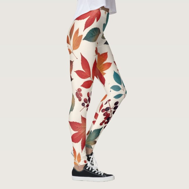 Legging Folhas e Bagas Espalhadas (Direita)