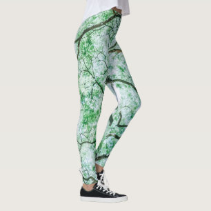 Legging Folhas e Ramificações Elegantes, mas Spooky   Legg