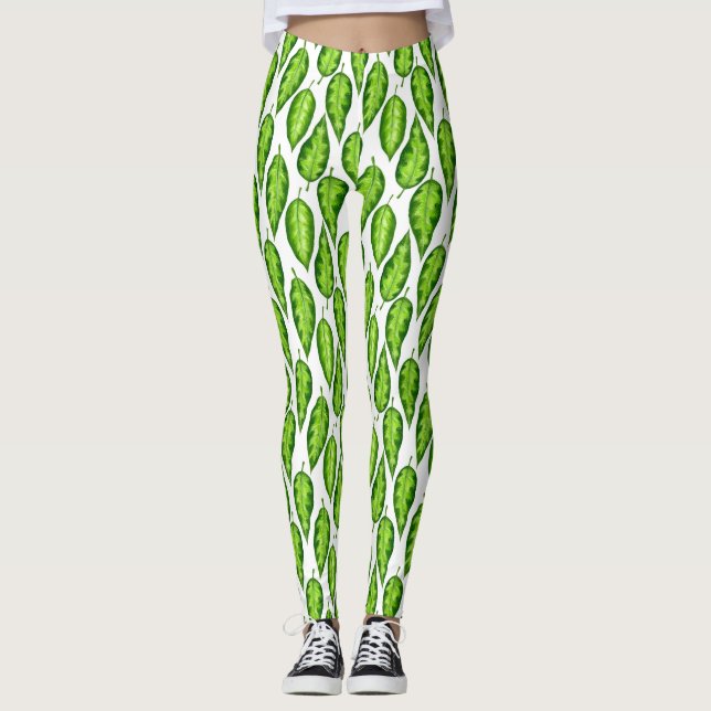 Legging Folhas tropicais (Frente)