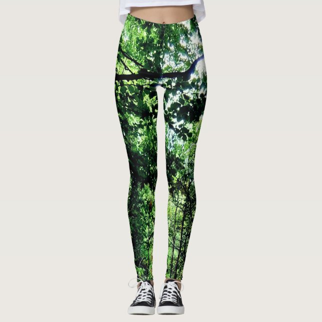 Legging Folhas verdes (Frente)