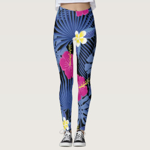 Legging Foliage Floral Tropical Havaiana