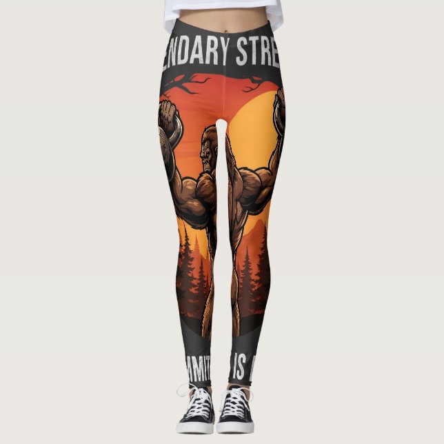 Legging Força Lendária Compromisso é Real | Vida de Academ (Frente)