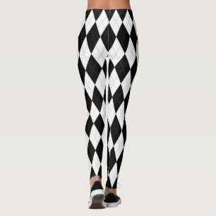 Legging Forma pequena branca do diamante de Argyle do