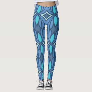 Legging Formas de Malhações azuis