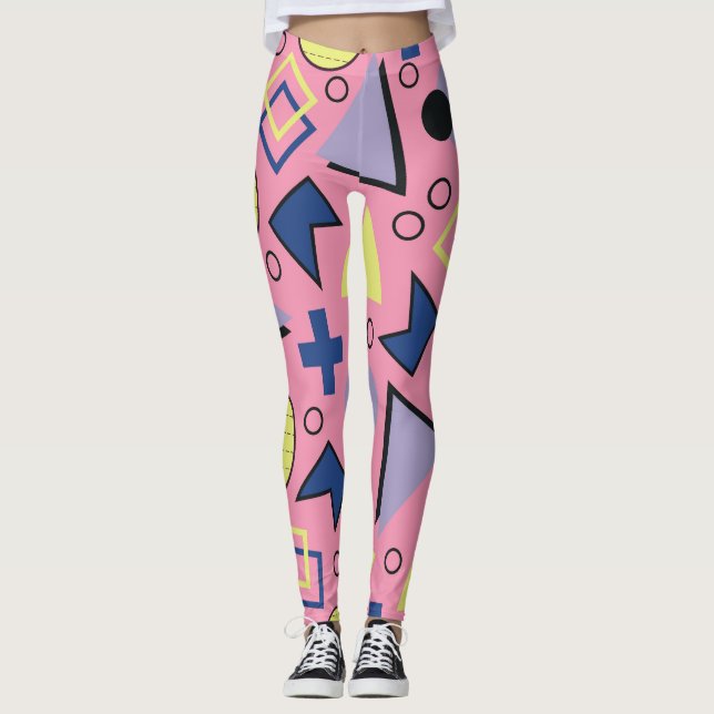 Legging Formas de Pastel em Reprodução (Frente)