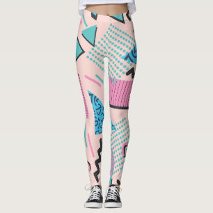 Legging Formas de Pastel Retro Chic