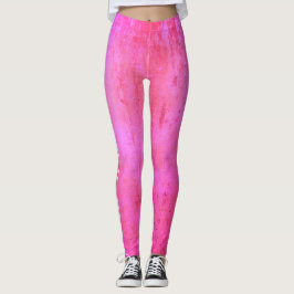 Legging Formas de textura cor-de-rosa
