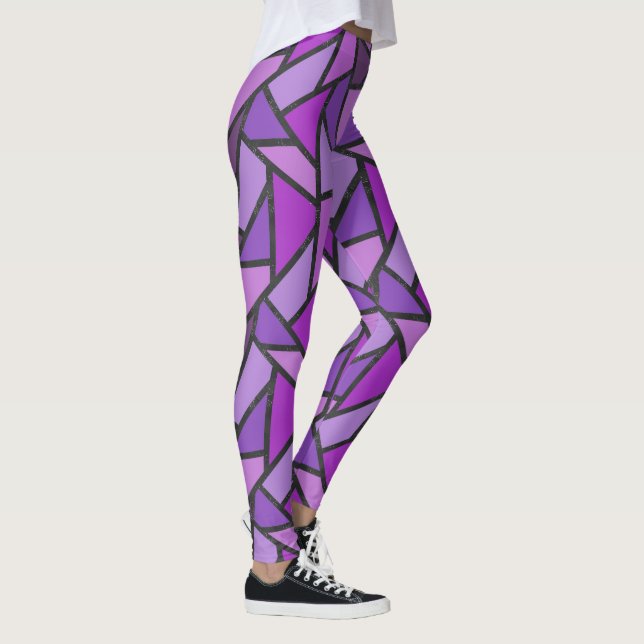 Legging Formas de vidro púrpura manchado (Direita)