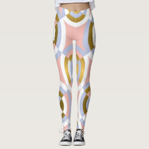 Legging Formas Geométricas Circulares: Coloração Vintage K