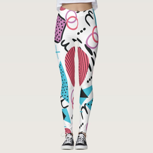 Legging Formas Geométricas Retro Funky (Frente)