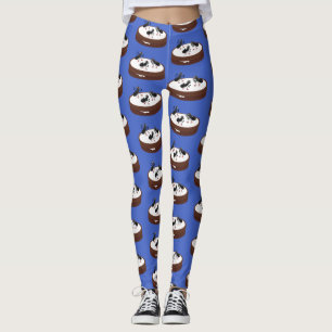 Legging Formigas felizes patinando em desenhos animados