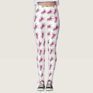 Legging Formigas vermelhas nas legendas brancas
