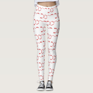 Legging Fórmula química molecular da dopamina