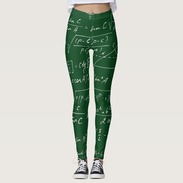 Legging Formulários de trigonometria padrão geométrico (Frente)