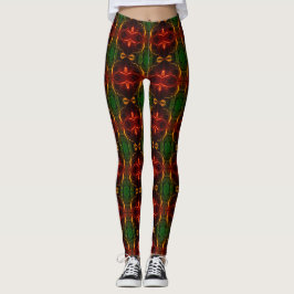 Legging Formulários, "traços vermelhos e verdes flutuam" e