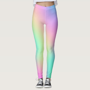 Legging Forno de Gradação de Abstrato do Cinturão Paste