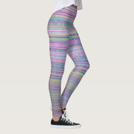Legging Foto da Rainbow Stripe Broken Flatscreen TV