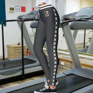 Legging Foto de animal de estimação com padrão neutro em c