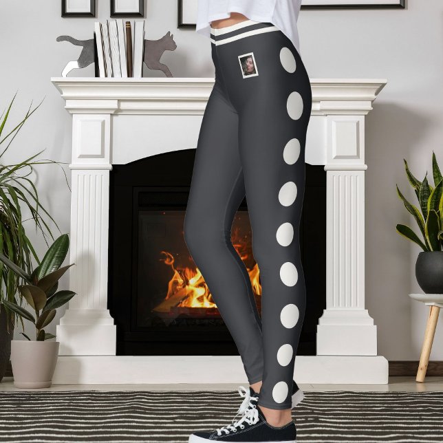 Legging Foto de animal de estimação personalizada com padr (Criador carregado)
