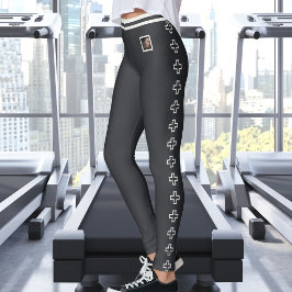 Legging Foto de animal de estimação personalizada padrão d