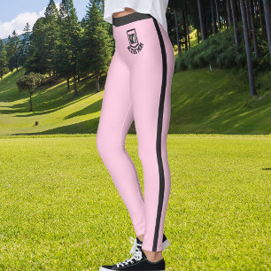 Legging Foto de animal texto gelo rosa preto listras perso