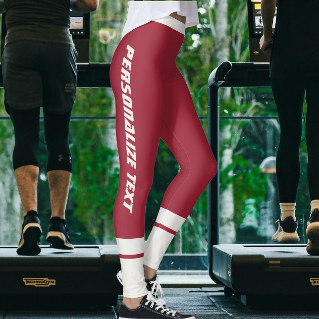 Legging Foto Personalizada de Animal com Listras Neutras e (Criador carregado)