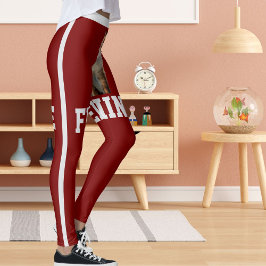 Legging Foto personalizada de Pet Gato de Gato Vermelho Pr