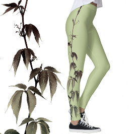 Legging Fotografia de hera verde lima