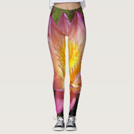Legging Fotografia de Nenúfar Rosa
