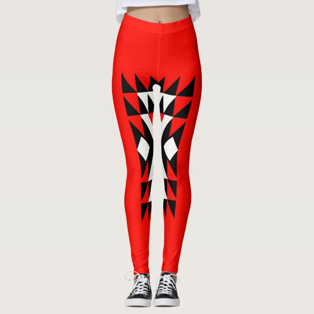 Legging Four Birds on a Branch Illustration (Frente)