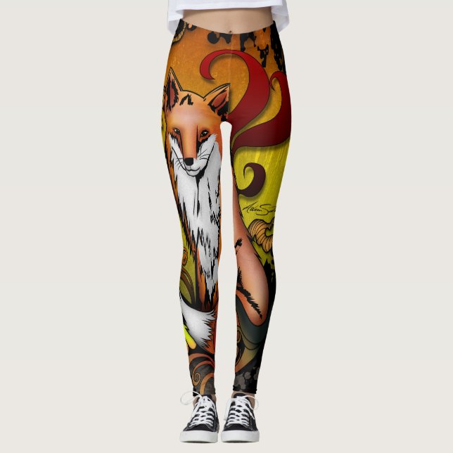 Legging Fox ao ar livre (Frente)