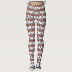 Legging Fox bonito/caneleiras Foxy do teste padrão