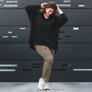 Legging Fox Cartoon no Modo Escuro