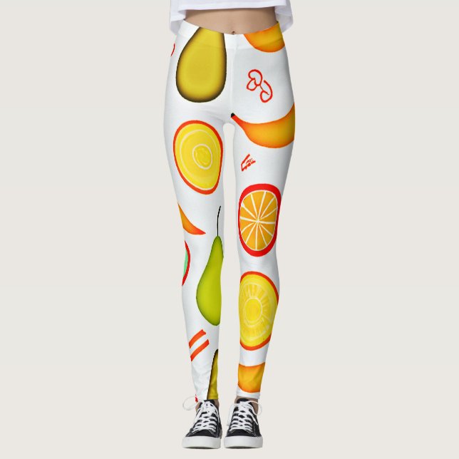 Legging Fração vibrante Padrão de caleidoscópio (Frente)