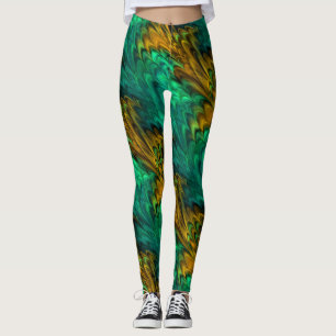 Legging Fractal 4-4A de mármore