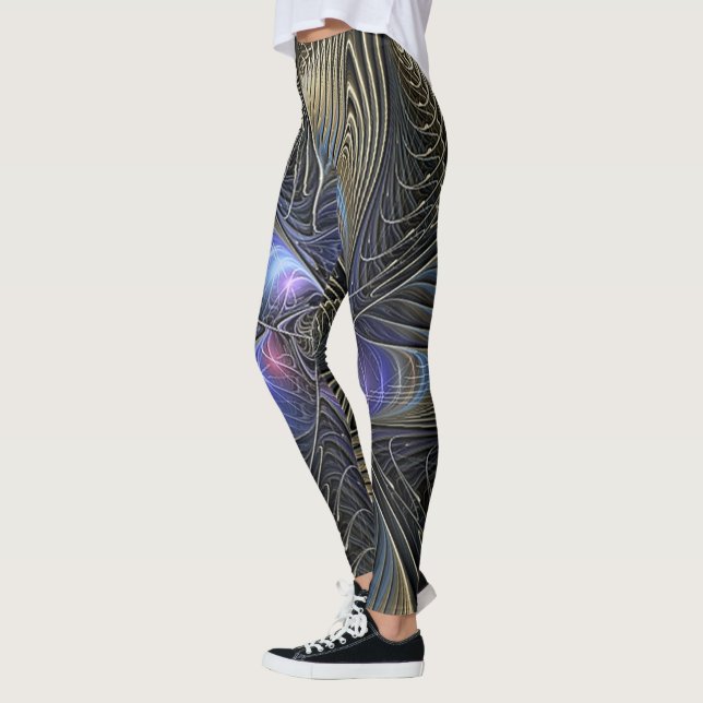 Legging Fractal | Zazzle_Growth. (Esquerda)